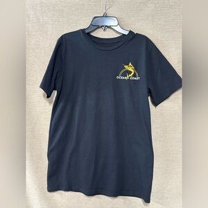 Ocean & Coast Kids Black Tee with Yellow Logo